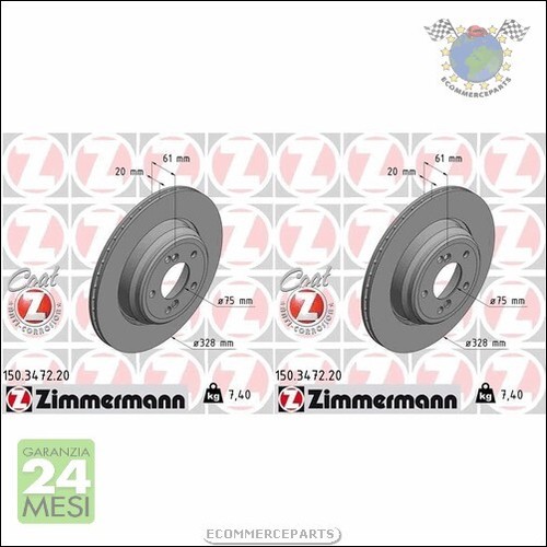 Kit dischi freno zimmermann - kit,