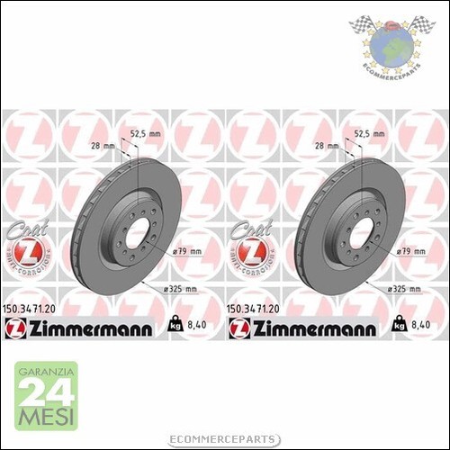 Kit dischi freno zimmermann - dischi,
