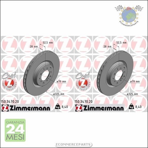Kit dischi freno zimmermann - kit, 2x